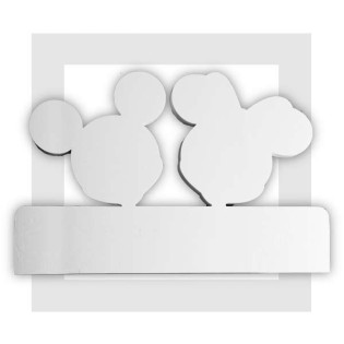 Mickey et Minnie - Décor pour présentoir traiteur en polystyrène