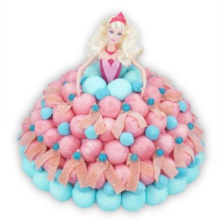 Gâteau de bonbons "Princesse Barbie"