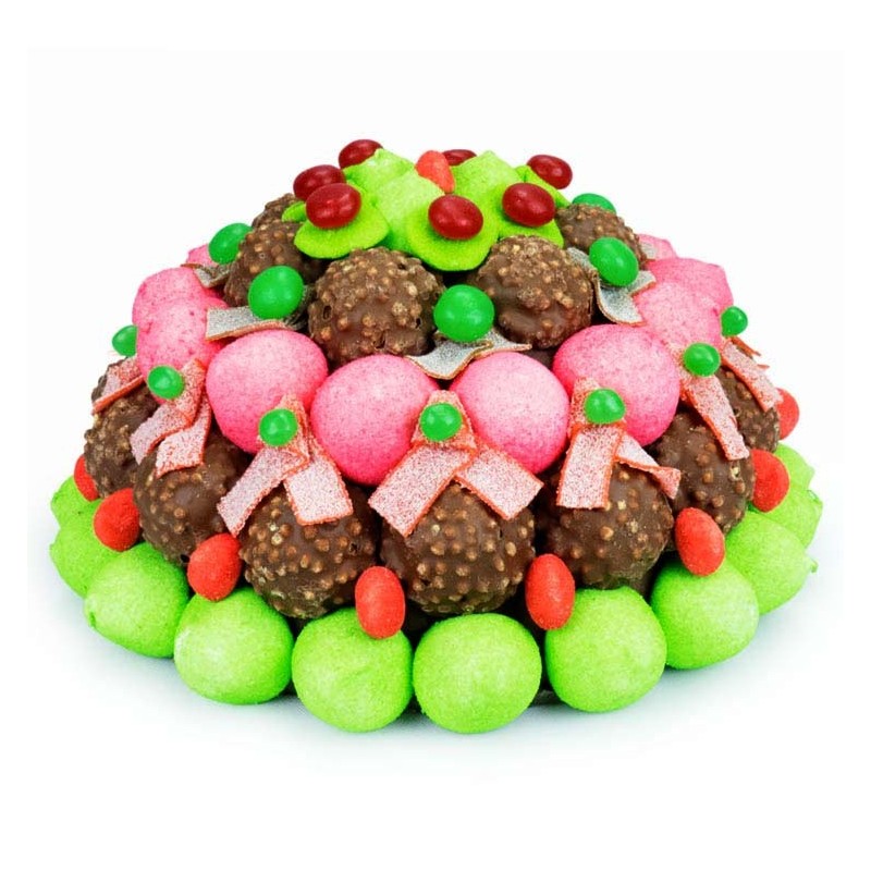 Le Grand Dôme de Noël - composition de bonbons et chocolats