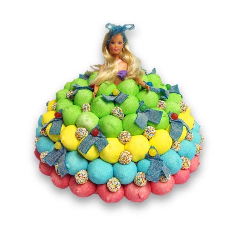 Gateau De Bonbons Barbie Colore Reve D Enfants