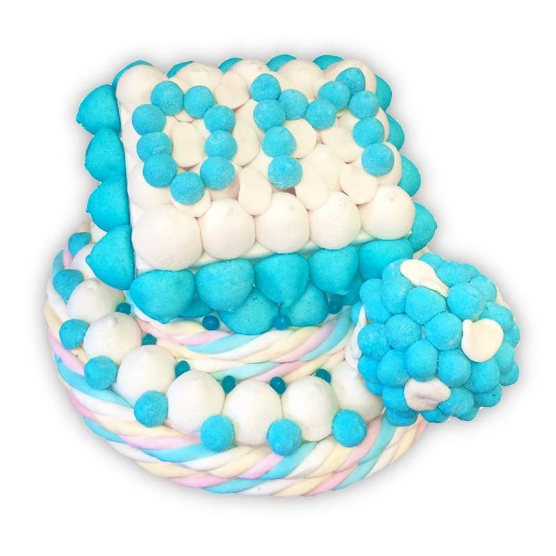 Allez L Om Gateau De Bonbons Bleu Et Blans