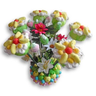 Les Andelys -présentation florale en bonbons