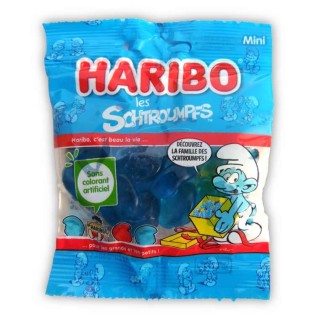 Les schtroumpfs - en mini-sachet de 40 g -Confiserie gélifiée.