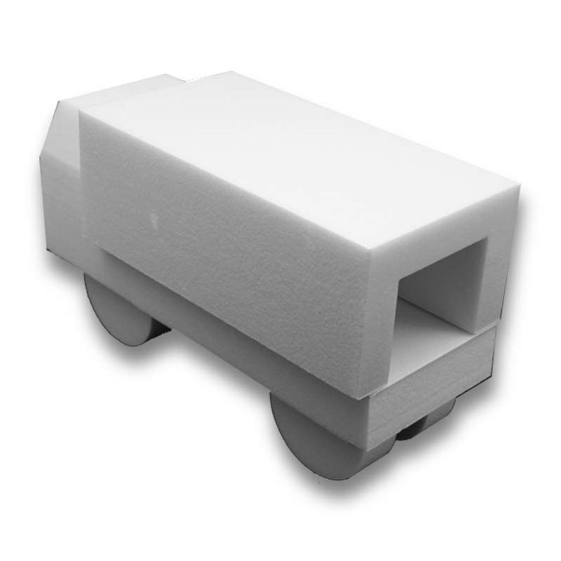 Le Camion bâché en 3D - support polystyrène pour composition de bonbons