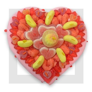 MARTINIQUE composition de bonbons en forme de cœur